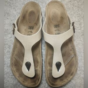 Birkenstock Gold/Tan Size 39